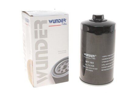 Фільтр масляний VW T4 2.4D/2.5DTI WUNDER FILTER WY 103 (фото 1)