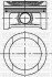 Поршень с кольцами і пальцем (размер отв. 81.01/STD) VW, SKODA, AUDI 1.6 94- (ADP/ AEH / AEK /AKL /AHL) YENMAK 31-04307-000 (фото 1)