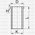 Гільза циліндра (розмір отв. 79 / STD) (Y 1.7 DT) (Дизель, 4ц) YENMAK 51-65814-000 (фото 1)
