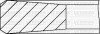 Комплект поршневих кілець (на 1 поршень) RENAULT Master 2.8 dTI 98- (94.4/STD) (2.5/2/2.5) YENMAK 91-09691-000 (фото 1)