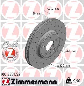 Диск гальмівний SPORT Z ZIMMERMANN 100333152