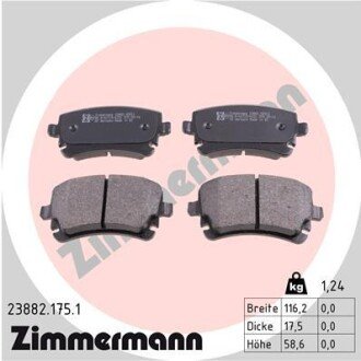 Колодки гальмівні дискові ZIMMERMANN 23882.175.1