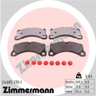 Колодки гальмівні дискові ZIMMERMANN 24685.170.1